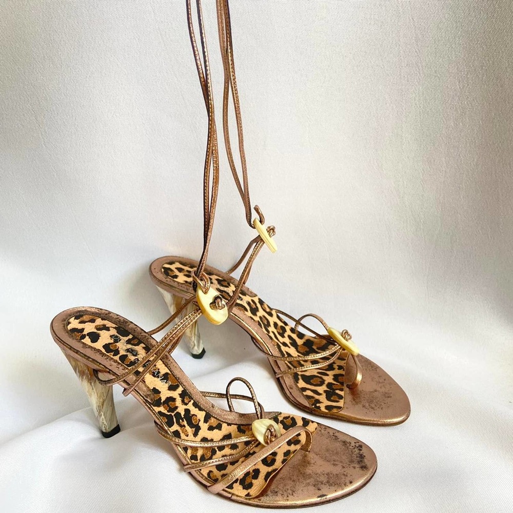 Authentic Dolce and Gabbana Early 2000s Strappy Heels 36